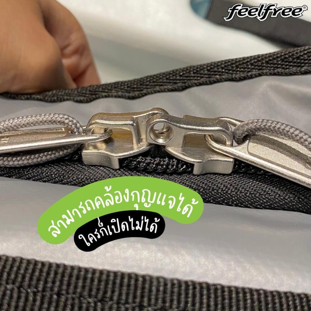 กระเป๋าเดินทางกันน้ำ พรีเมี่ยม FEELFREE CRUISER 42L สี BLACK